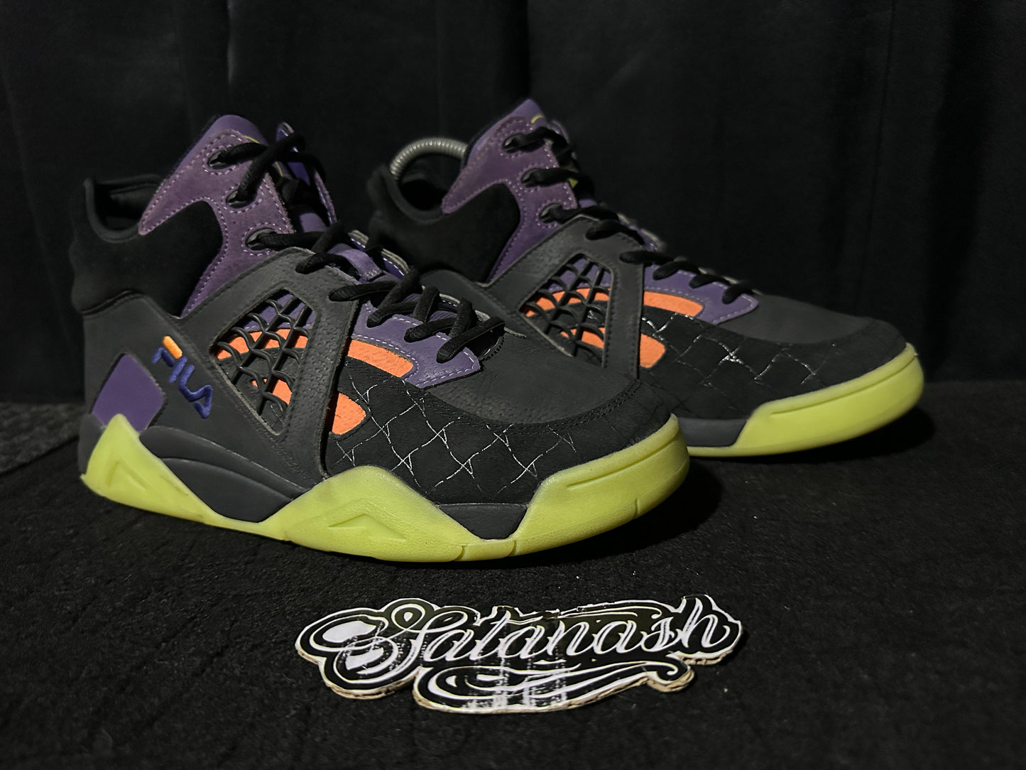 Fila "THE CAGE" X "THE NIGHTMARE BEFORE XMAS" (BLACK VOLT PURPLE ORANGE) Mid Rare