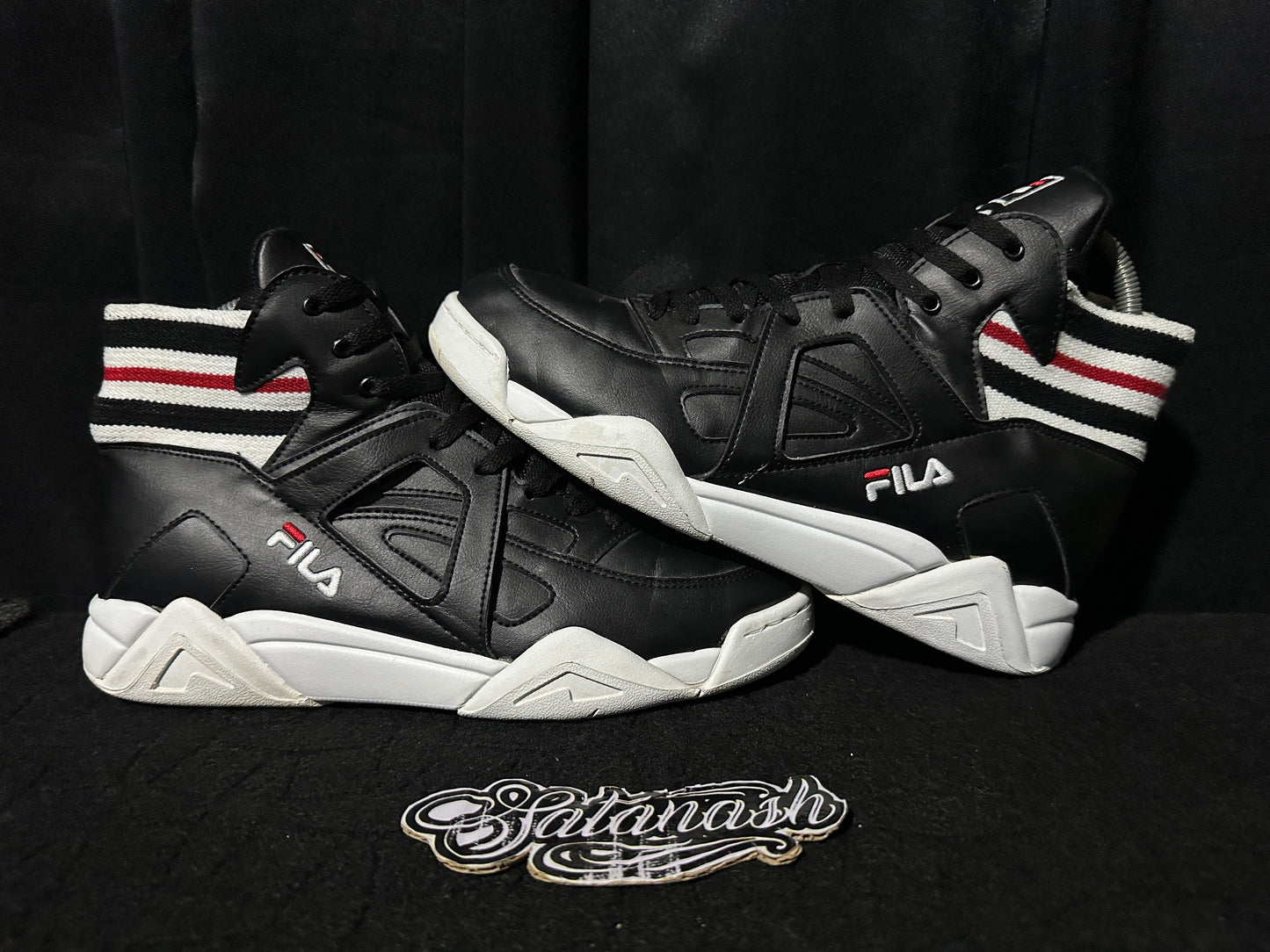 Fila Classic "CAGE GORE" (BLACK WHITE RED) High