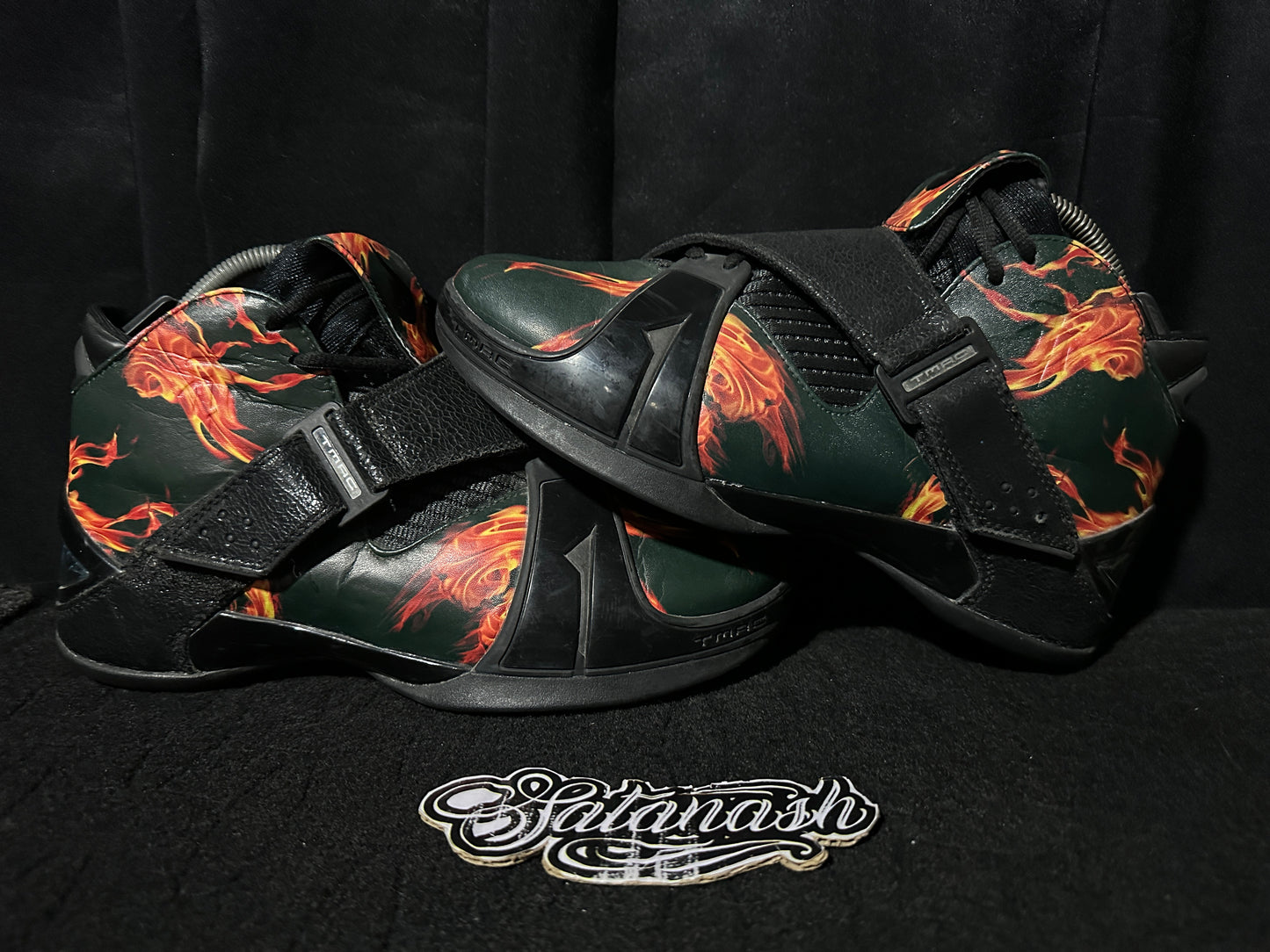 Adidas "T-MAC 5" (FLAME) "LIMITED EDITION" (BLACK RED ORANGE) 2015 BasketBall Rare