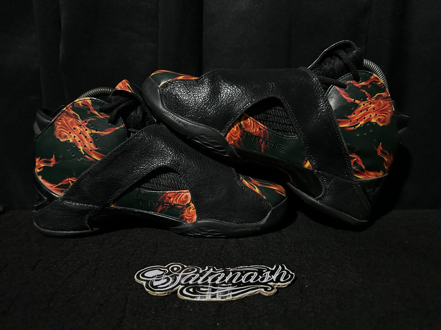 Adidas "T-MAC 5" (FLAME) "LIMITED EDITION" (BLACK RED ORANGE) 2015 BasketBall Rare