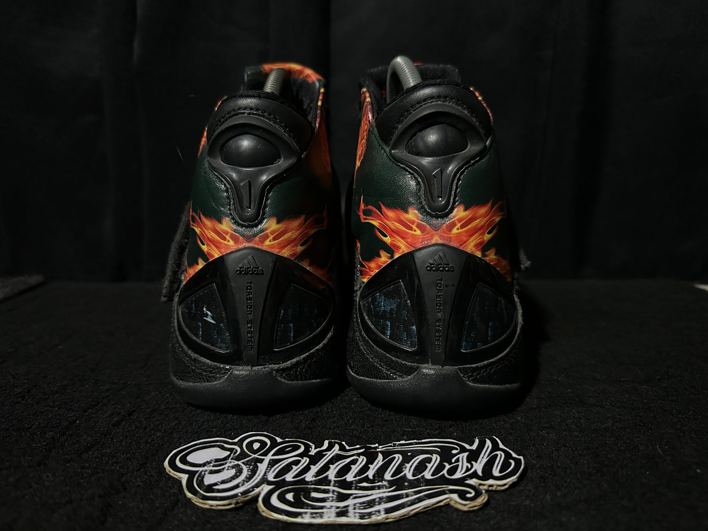 Adidas "T-MAC 5" (FLAME) "LIMITED EDITION" (BLACK RED ORANGE) 2015 BasketBall Rare