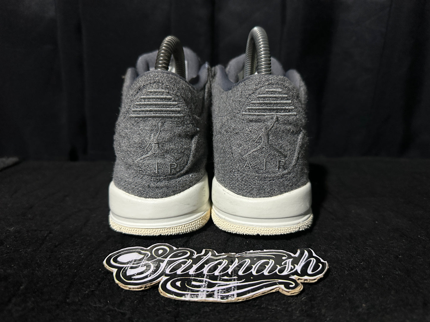 Nike Air "JORDAN 3" (RETRO) "WOOL" (GREY WHITE) Low