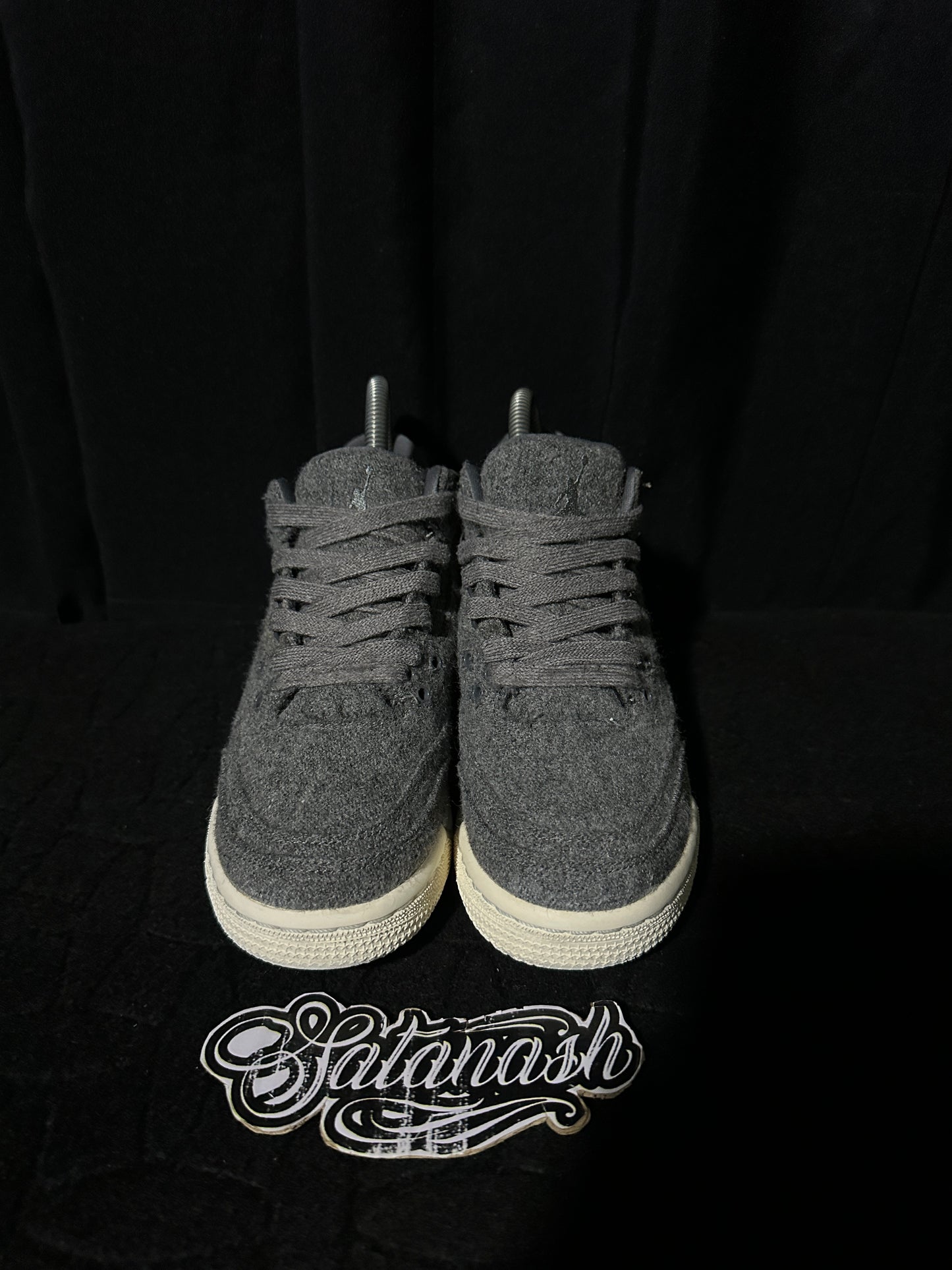 Nike Air "JORDAN 3" (RETRO) "WOOL" (GREY WHITE) Low