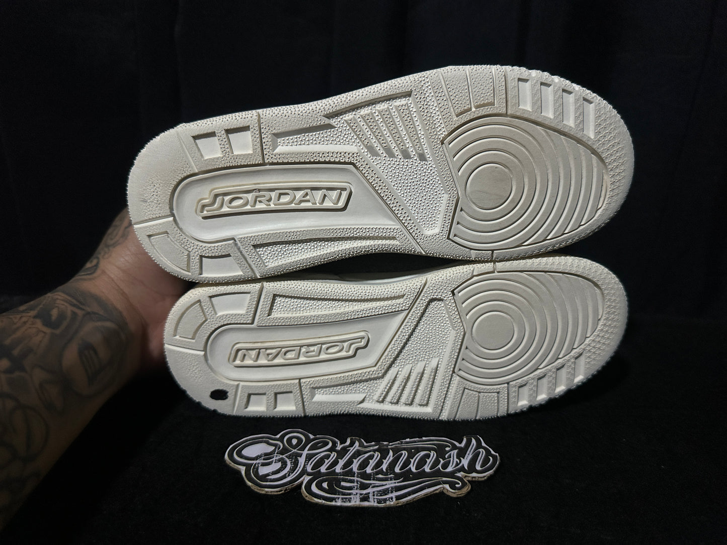 Nike Air "JORDAN 3" (RETRO) "WOOL" (GREY WHITE) Low