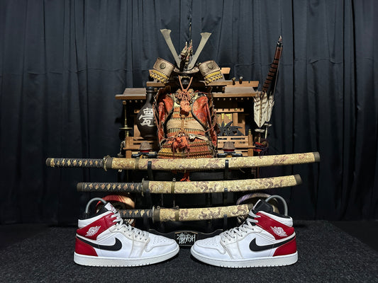 Nike Air "JORDAN 1" (WHITE GYM RED BLACK) Mid