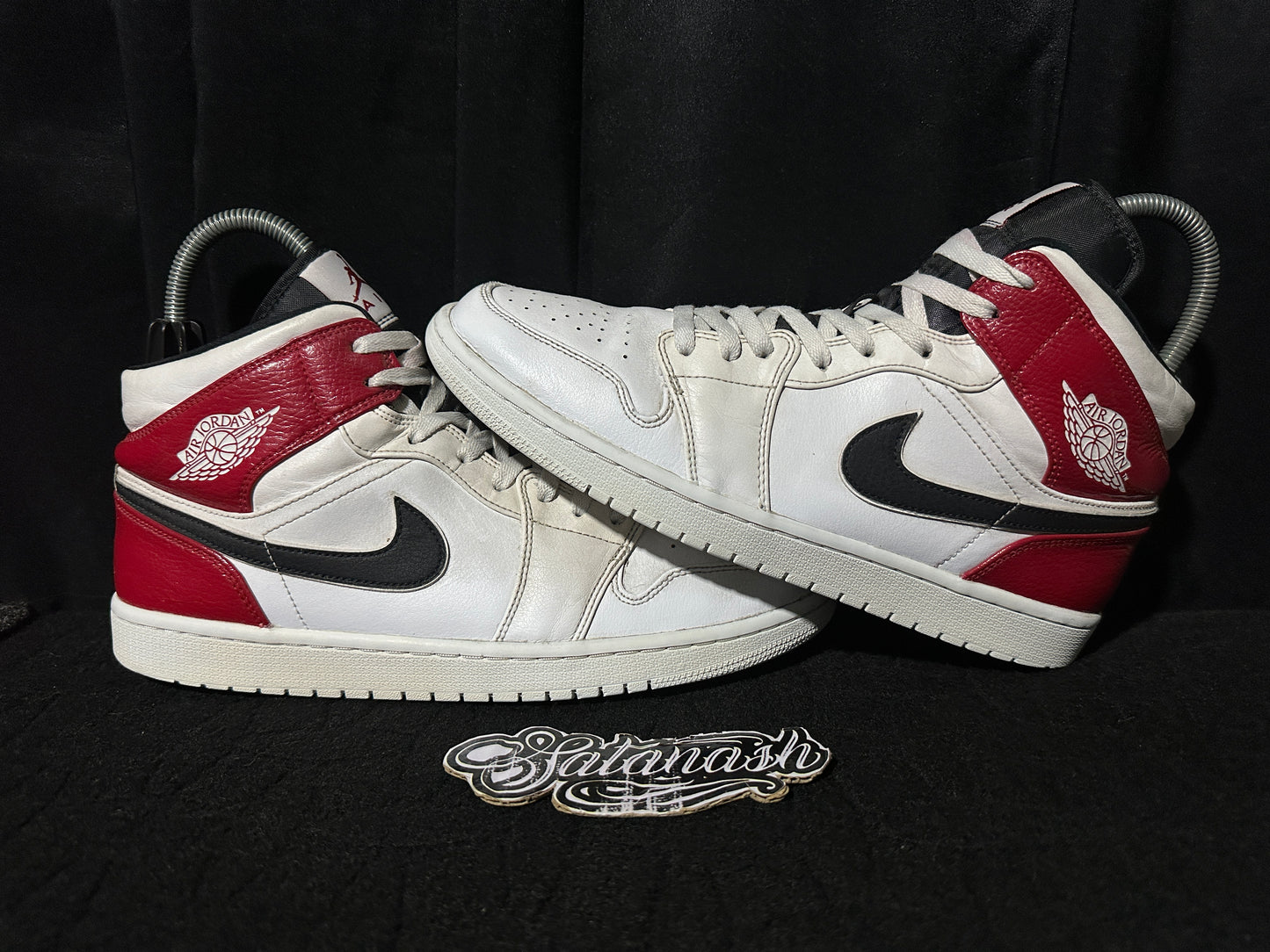Nike Air "JORDAN 1" (WHITE GYM RED BLACK) Mid