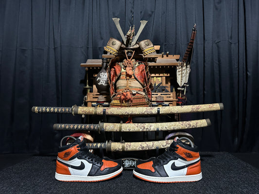 Nike Air "JORDAN 1" (RETRO) "SHATTERED BACKBOARD" (BLACK STARFISH SAIL) High