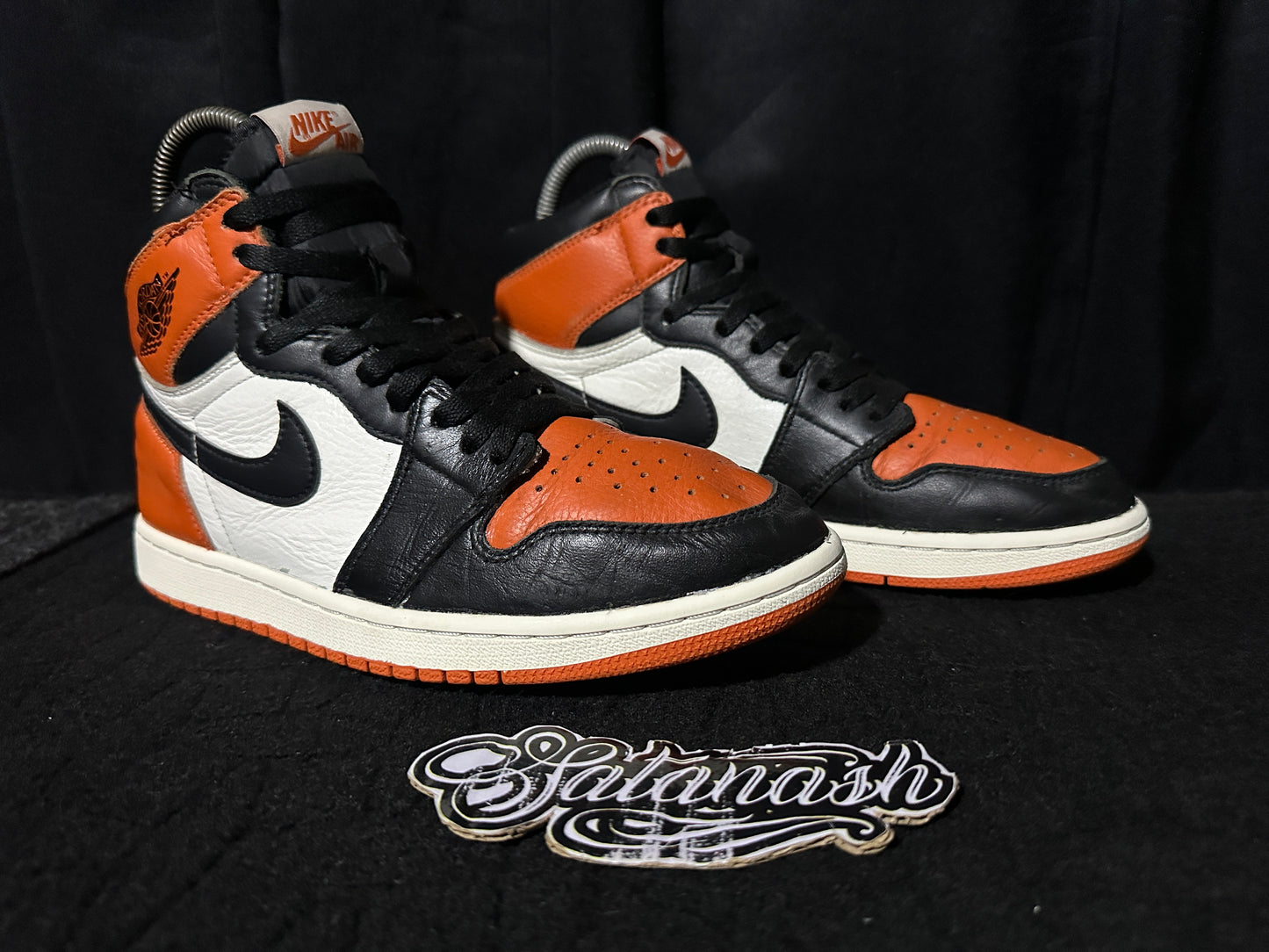 Nike Air "JORDAN 1" (RETRO) "SHATTERED BACKBOARD" (BLACK STARFISH SAIL) High