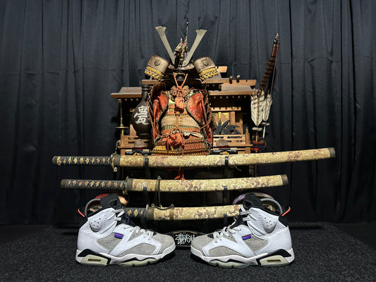 Nike Air "JORDAN 6" (RETRO) "FLIGHT NOSTALGIA" (WHITE DARK CONCORD INFRARED23 BLACK) Mid