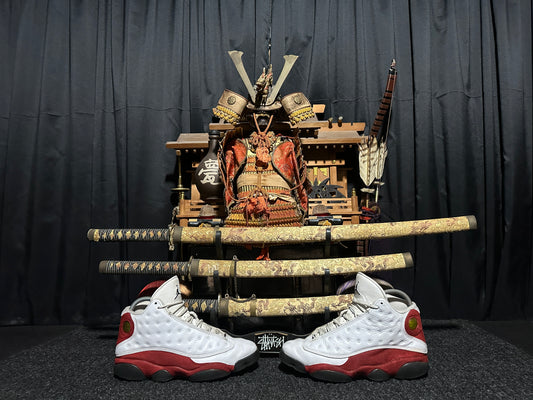 Nike Air "JORDAN 13" (RETRO) "CHERRY" (WHITE VARSITY RED BLACK) 2010 Mid