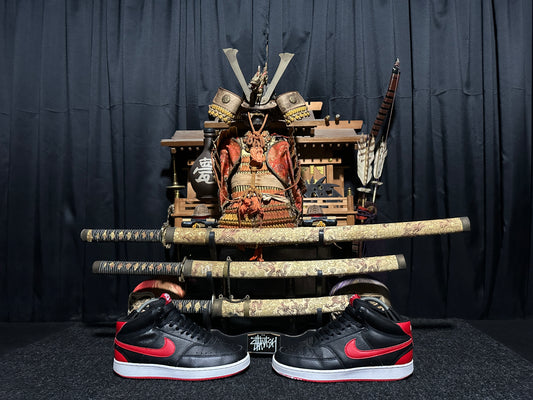 Nike Classic "COURT VISION" (BRED) "BLACK RED WHITE" Mid