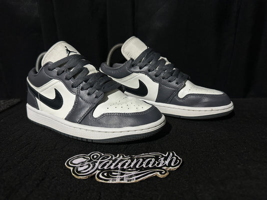 Nike Air "JORDAN 1" (DARK GREY SAIL OFF NOIR WHITE) Low