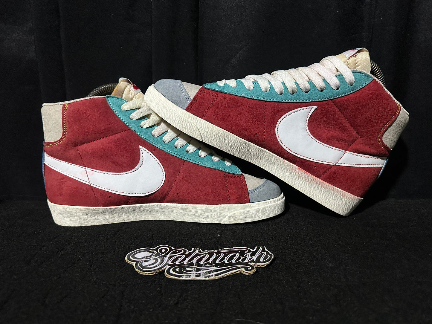 Nike Classic "BLAZER 77" (MULTI SUEDE) "MULTICOLOR WHITE" Mid Rare