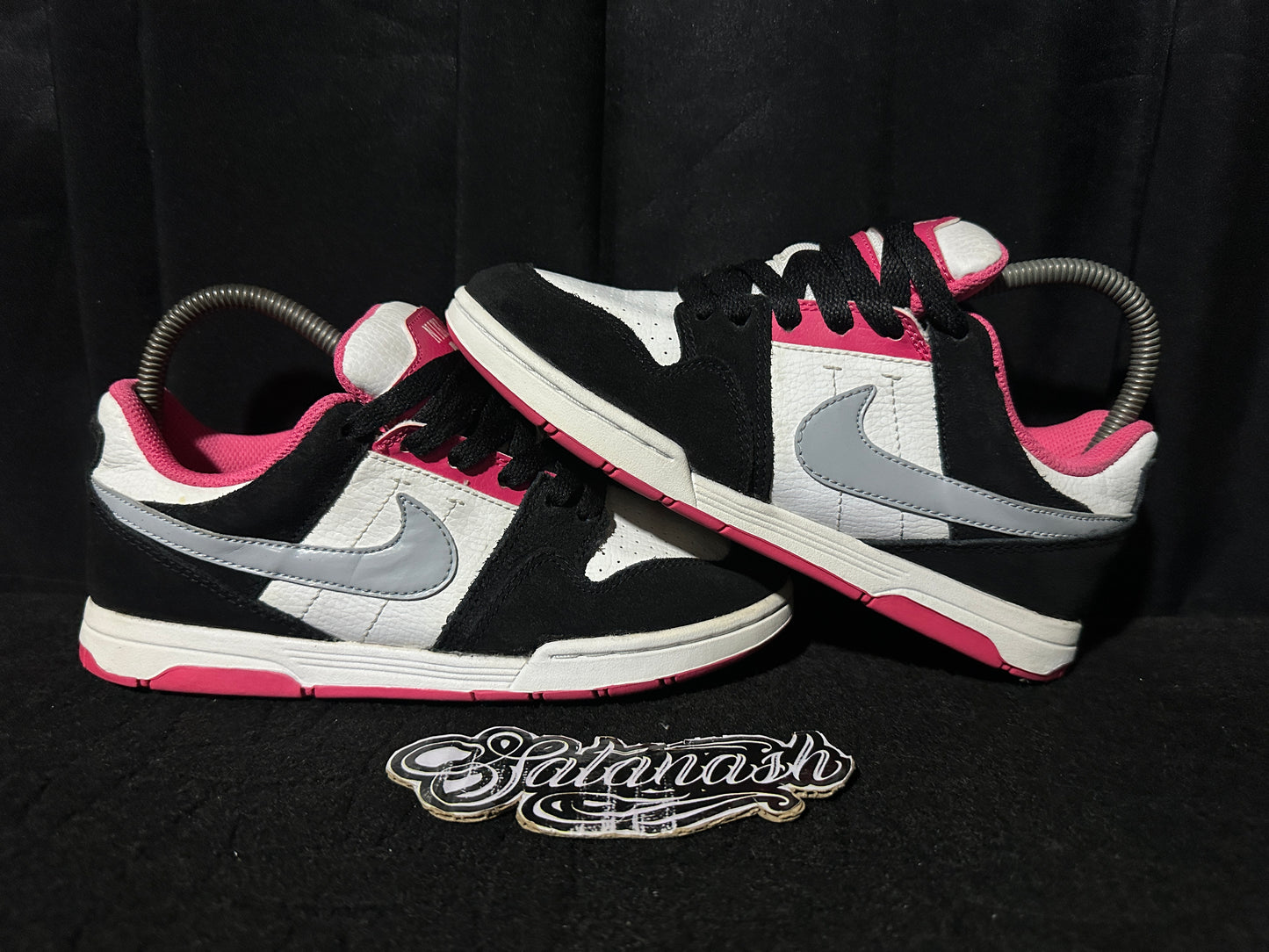 Nike Classic "MOGAN 2" (WHITE BLACK GREY PINK) SkateBoarding Low Rare