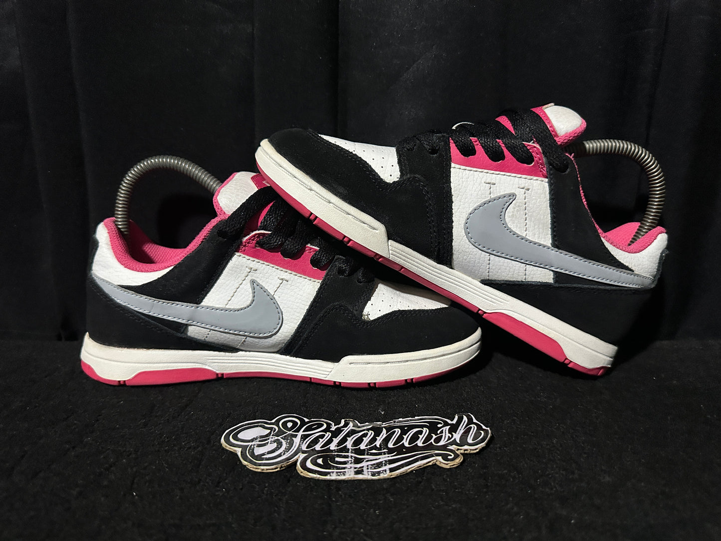 Nike Classic "MOGAN 2" (WHITE BLACK GREY PINK) SkateBoarding Low Rare