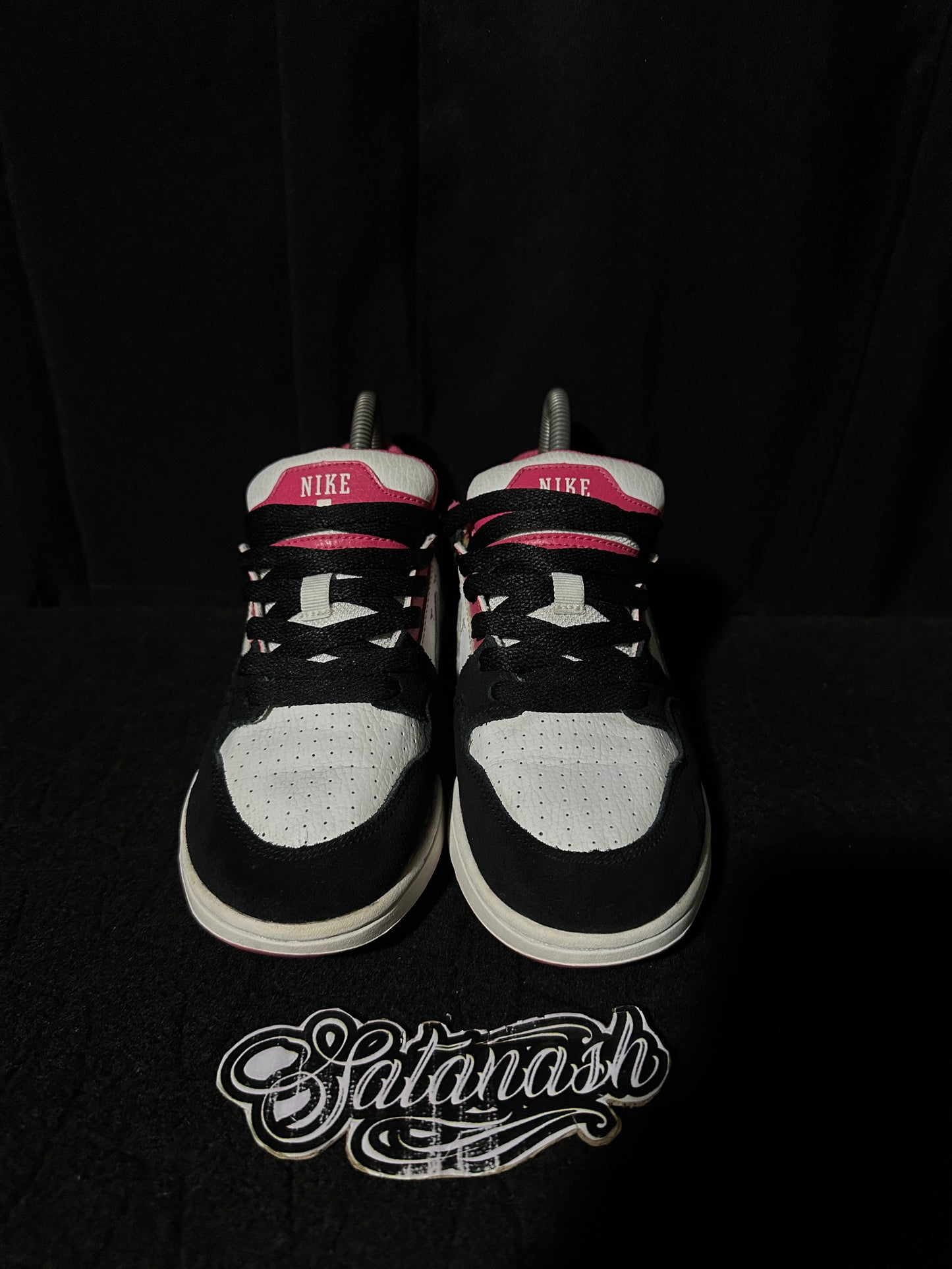 Nike Classic "MOGAN 2" (WHITE BLACK GREY PINK) SkateBoarding Low Rare