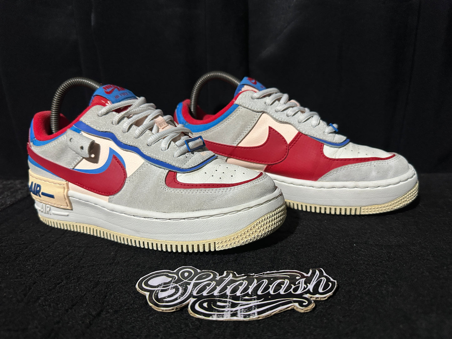 Nike Classic "AIR FORCE 1" (SHADOW) "SAIL RED BLUE WHITE" Low