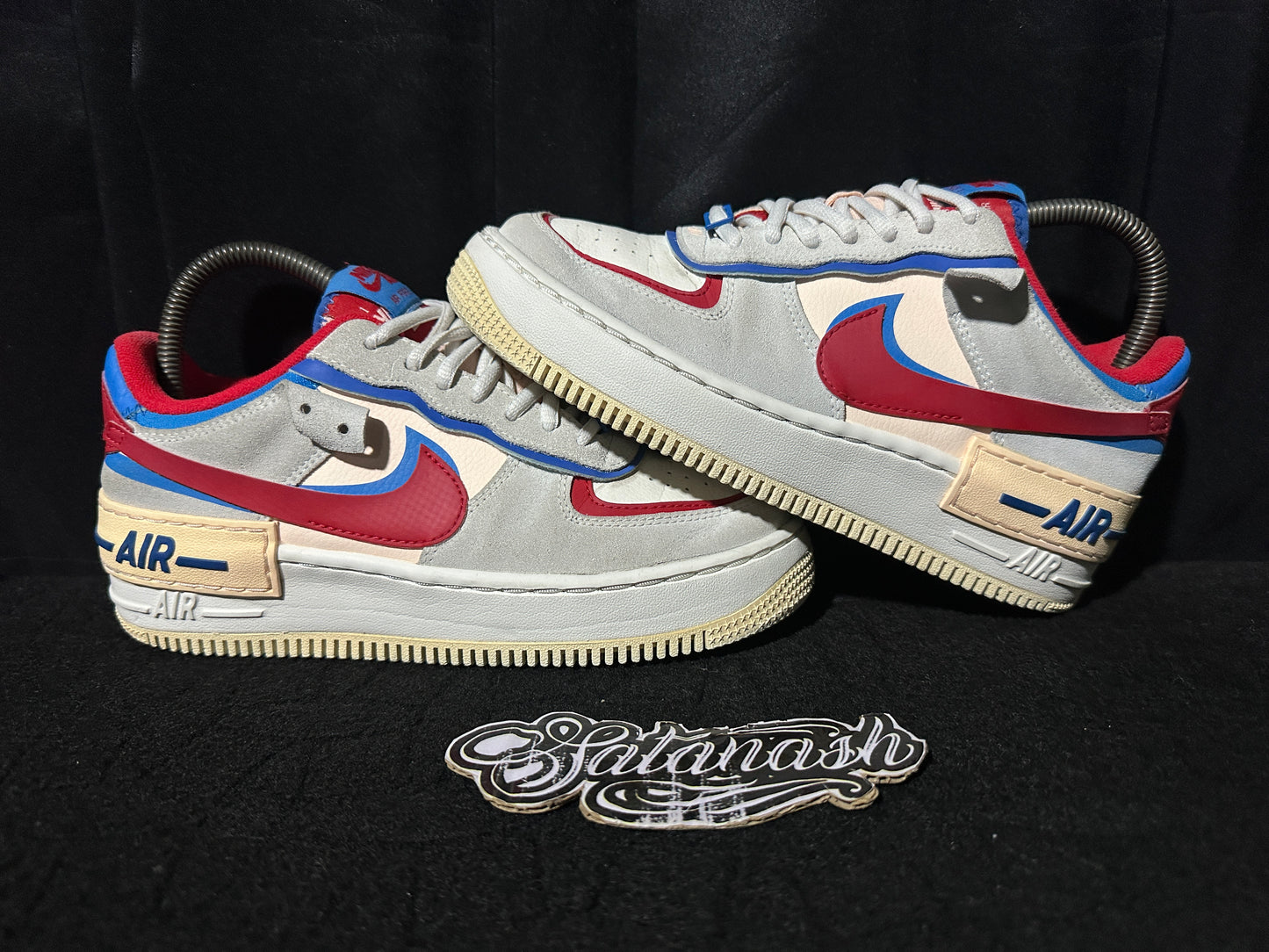 Nike Classic "AIR FORCE 1" (SHADOW) "SAIL RED BLUE WHITE" Low