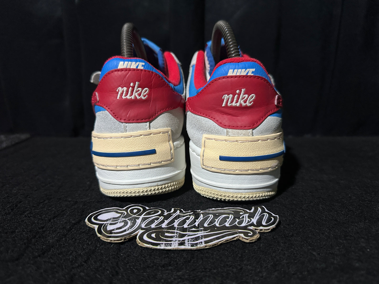 Nike Classic "AIR FORCE 1" (SHADOW) "SAIL RED BLUE WHITE" Low