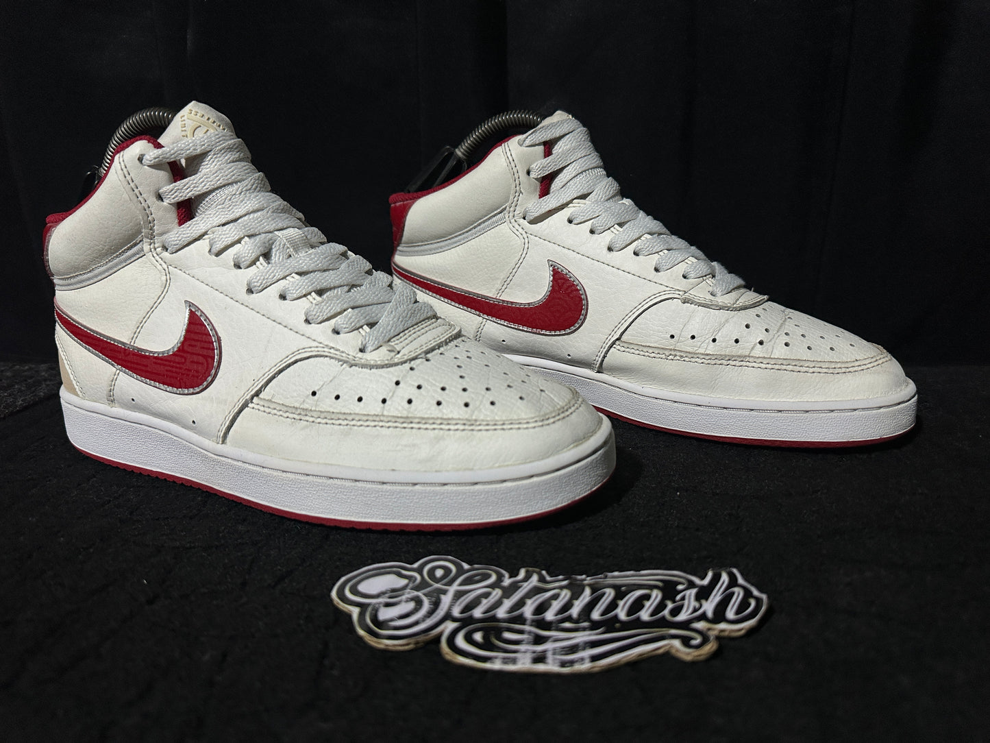 Nike Classic "COURT VISION" (WHITE TAN RED) Mid