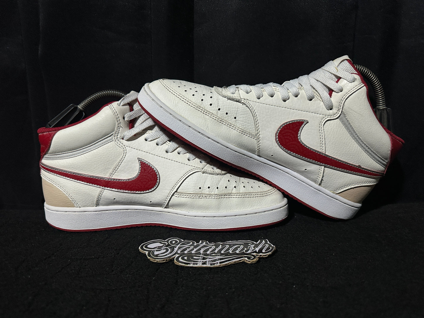 Nike Classic "COURT VISION" (WHITE TAN RED) Mid