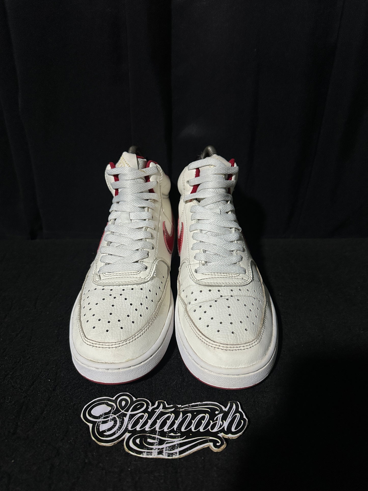 Nike Classic "COURT VISION" (WHITE TAN RED) Mid