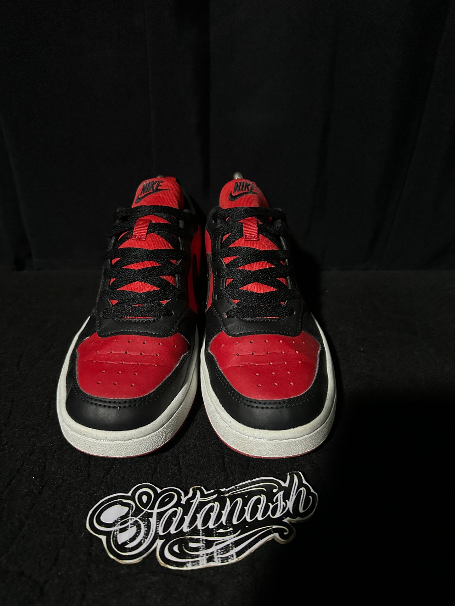 Nike Classic "COURT BORROUGH" (BRED) "BLACK RED WHITE" Low
