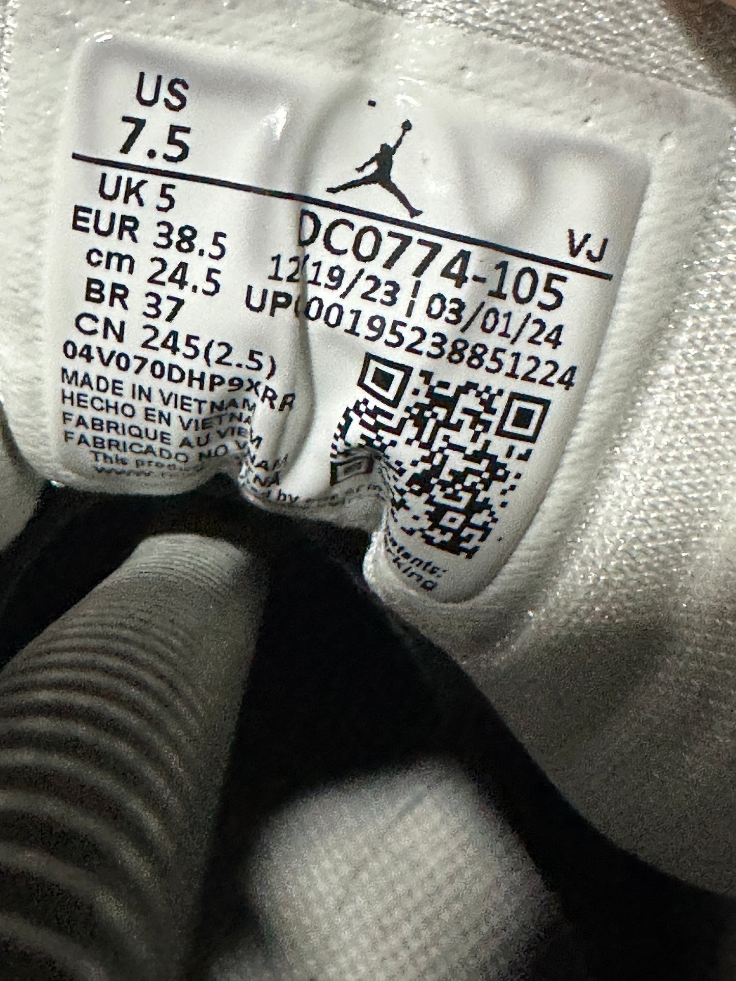 Nike Air "JORDAN 1" (WOLF GREY WHITE) Low
