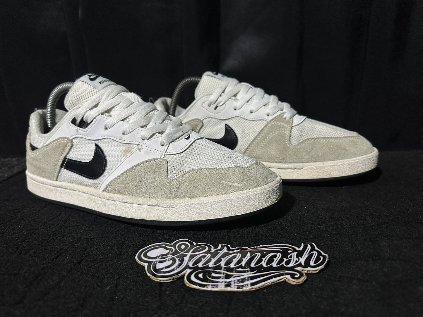 Nike Classic "ALLEYOP" (WHITE BEIGE BLACK) SkateBoarding Low