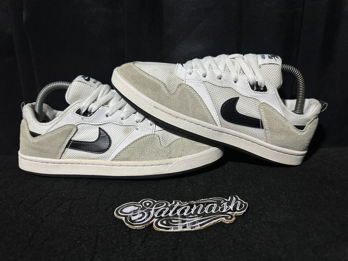 Nike Classic "ALLEYOP" (WHITE BEIGE BLACK) SkateBoarding Low