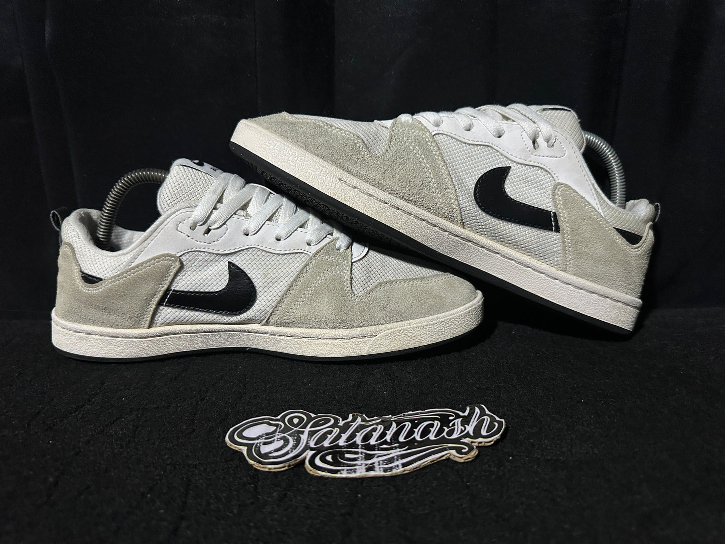 Nike Classic "ALLEYOP" (WHITE BEIGE BLACK) SkateBoarding Low