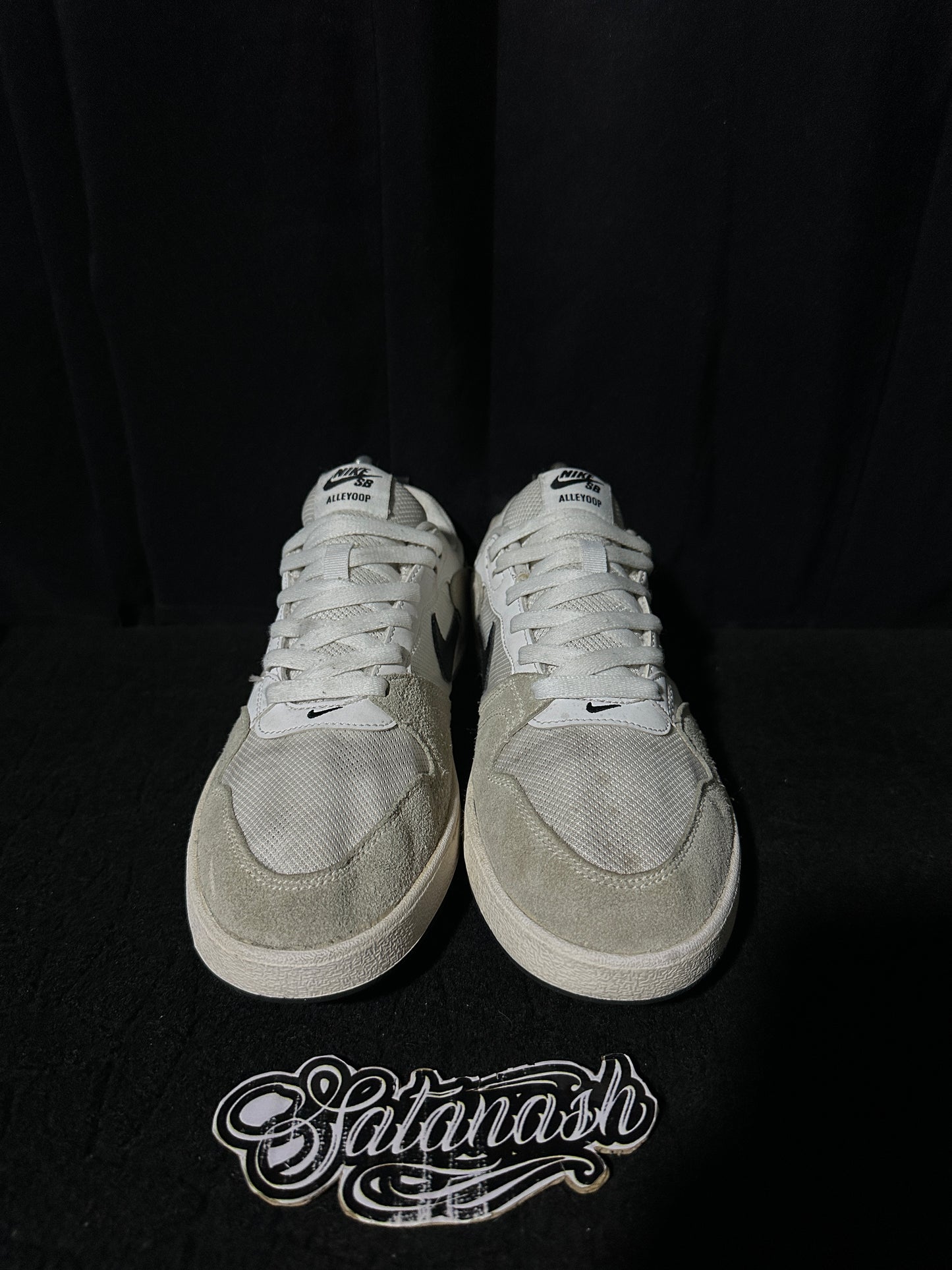 Nike Classic "ALLEYOP" (WHITE BEIGE BLACK) SkateBoarding Low