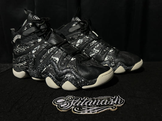 Adidas Originals "CRAZY 8" (BROOKLYN NETS) "BLACK WHITE" 2015 Mid Rare