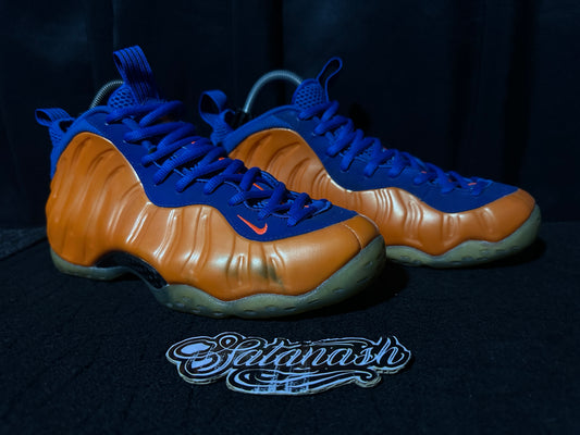 Nike Air "FOAMPOSITE 1" (KNICKS) "BLACK TOTAL CRIMSON GAME ROYAL" Low Rare