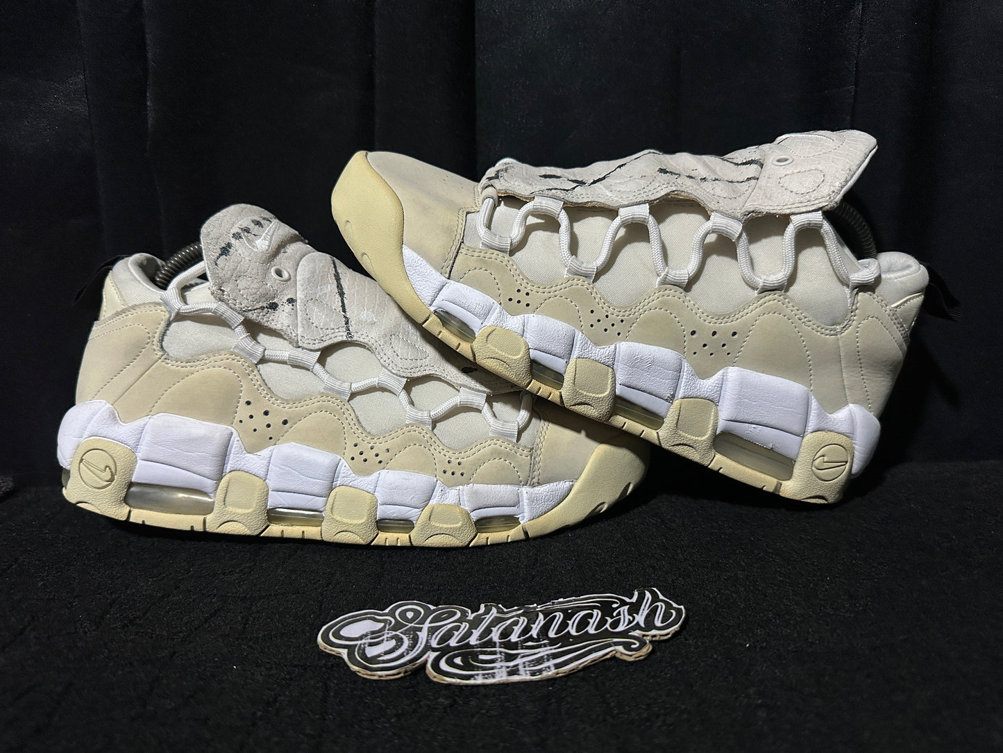 Nike Air "MORE MONEY" (PHANTOM SNAKE SKIN) "BEIGE WHITE" Low Rare