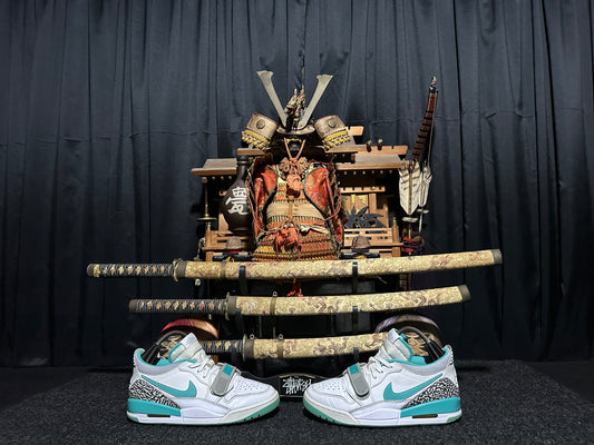 Nike Air "JORDAN" (LEGACY 312) "WHITE TURQUOIS CEMENT GREY" Low