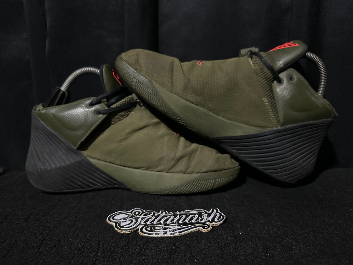 Nike Air "JORDAN" (WHY NOT ZERO .1) "PFX" (INFRARED OLIVE BLACK) BasketBall Mid Rare