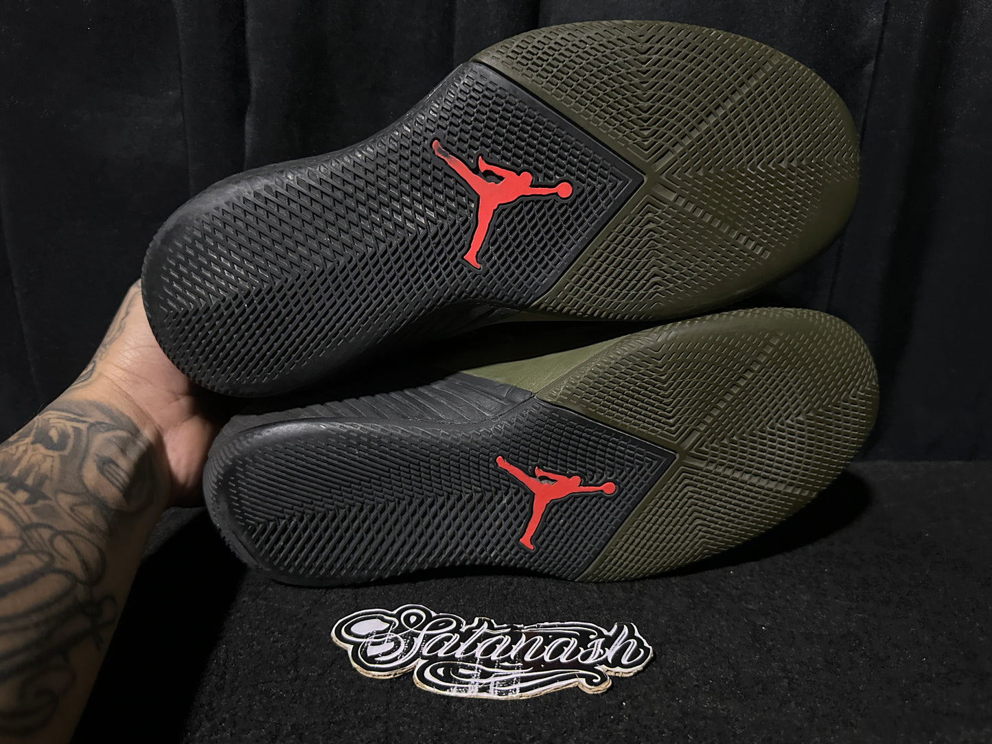 Nike Air "JORDAN" (WHY NOT ZERO .1) "PFX" (INFRARED OLIVE BLACK) BasketBall Mid Rare