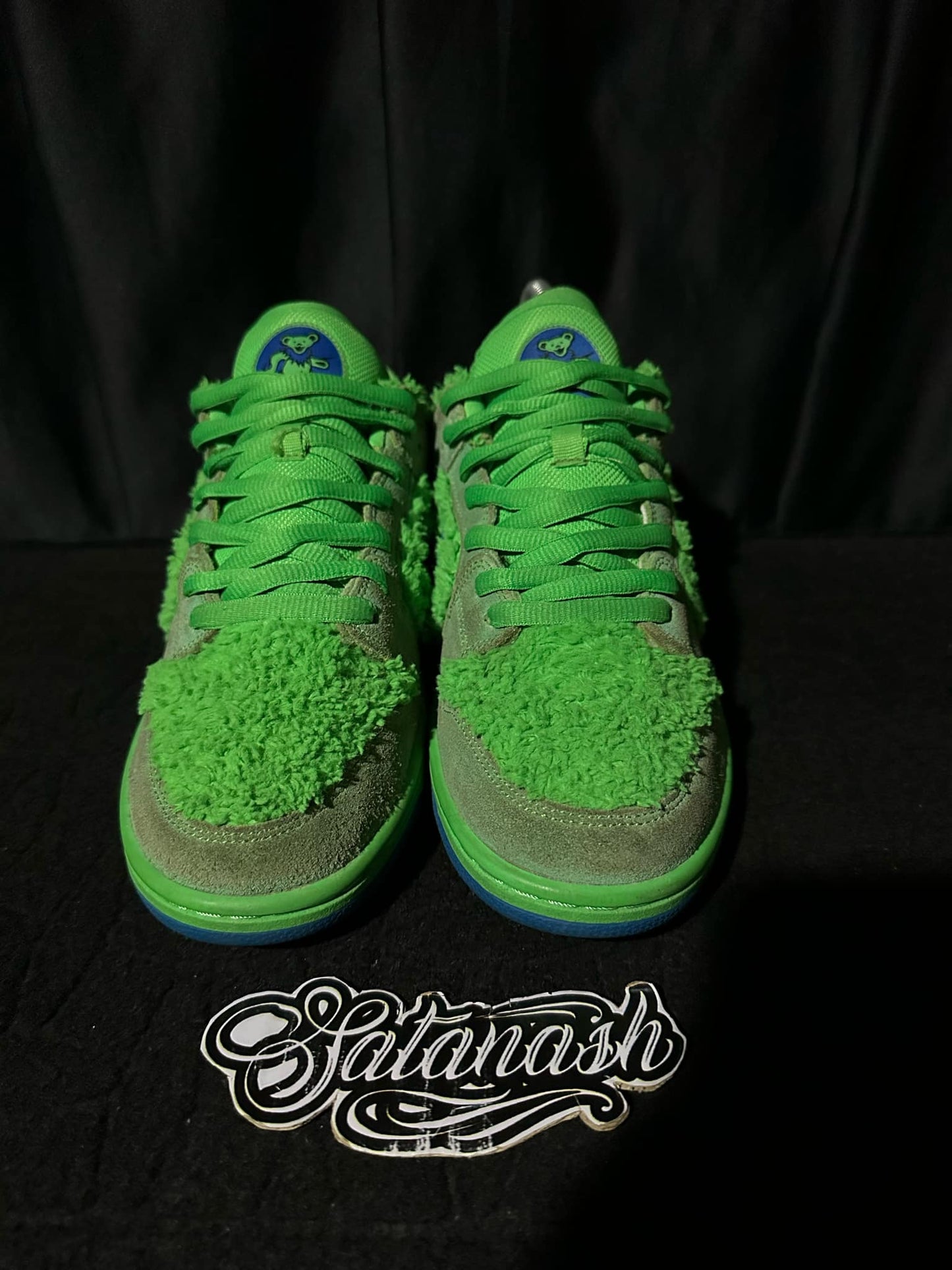 Nike Classic "DUNK" (GREATFUL DEAD) "BEARS" (GREEN SPARK SOAR) SkateBoarding Low